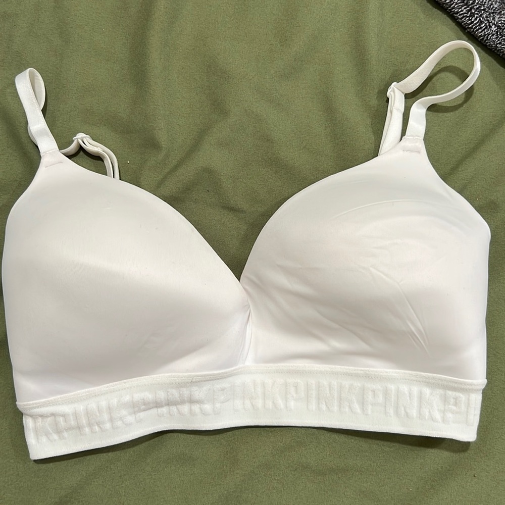 PINK white bra